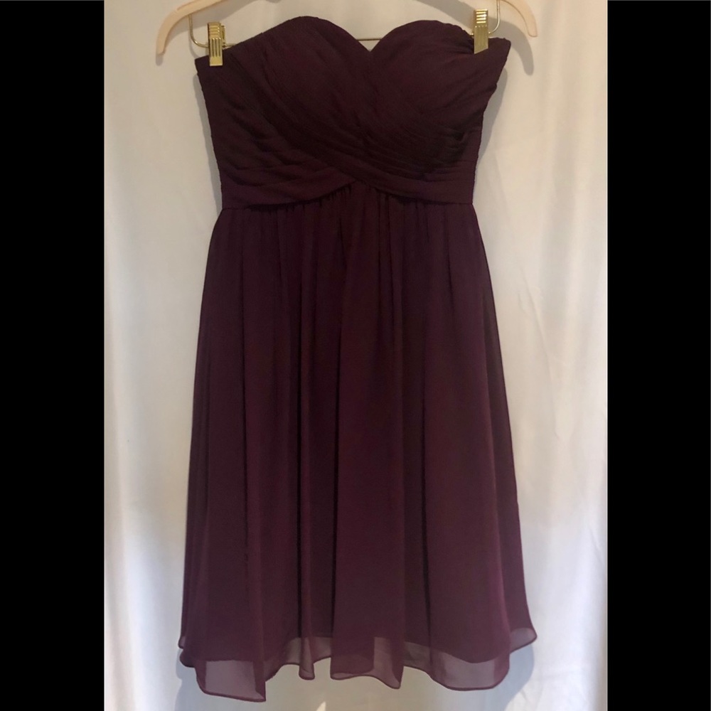 Azazie Strapless Short Dress Gripping Around Bust